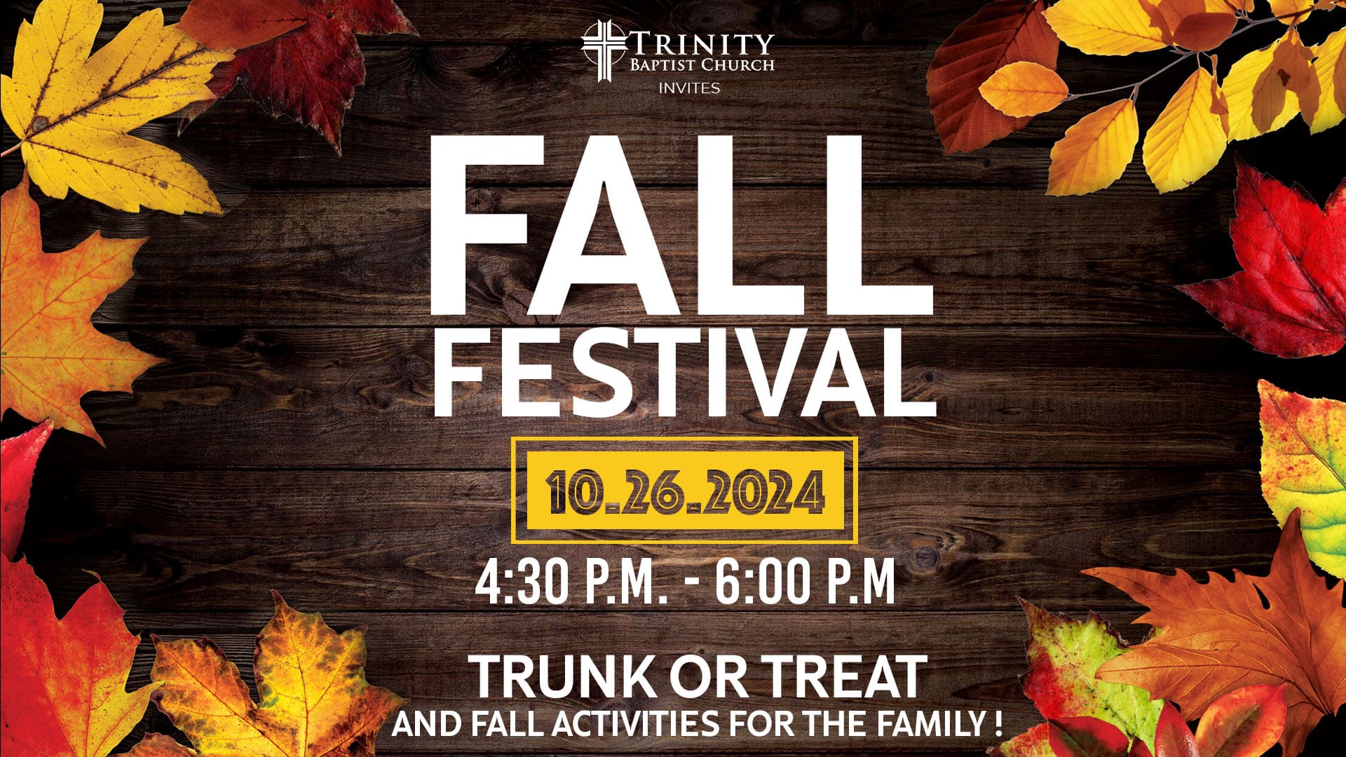 Fall Festival Trinity Baptist Church Katy